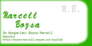 marcell bozsa business card